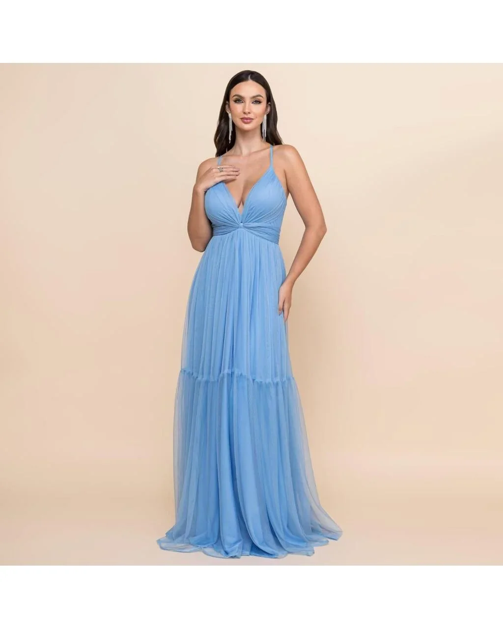 Thumbnail for Vestido Sandra Azul Serenity 40