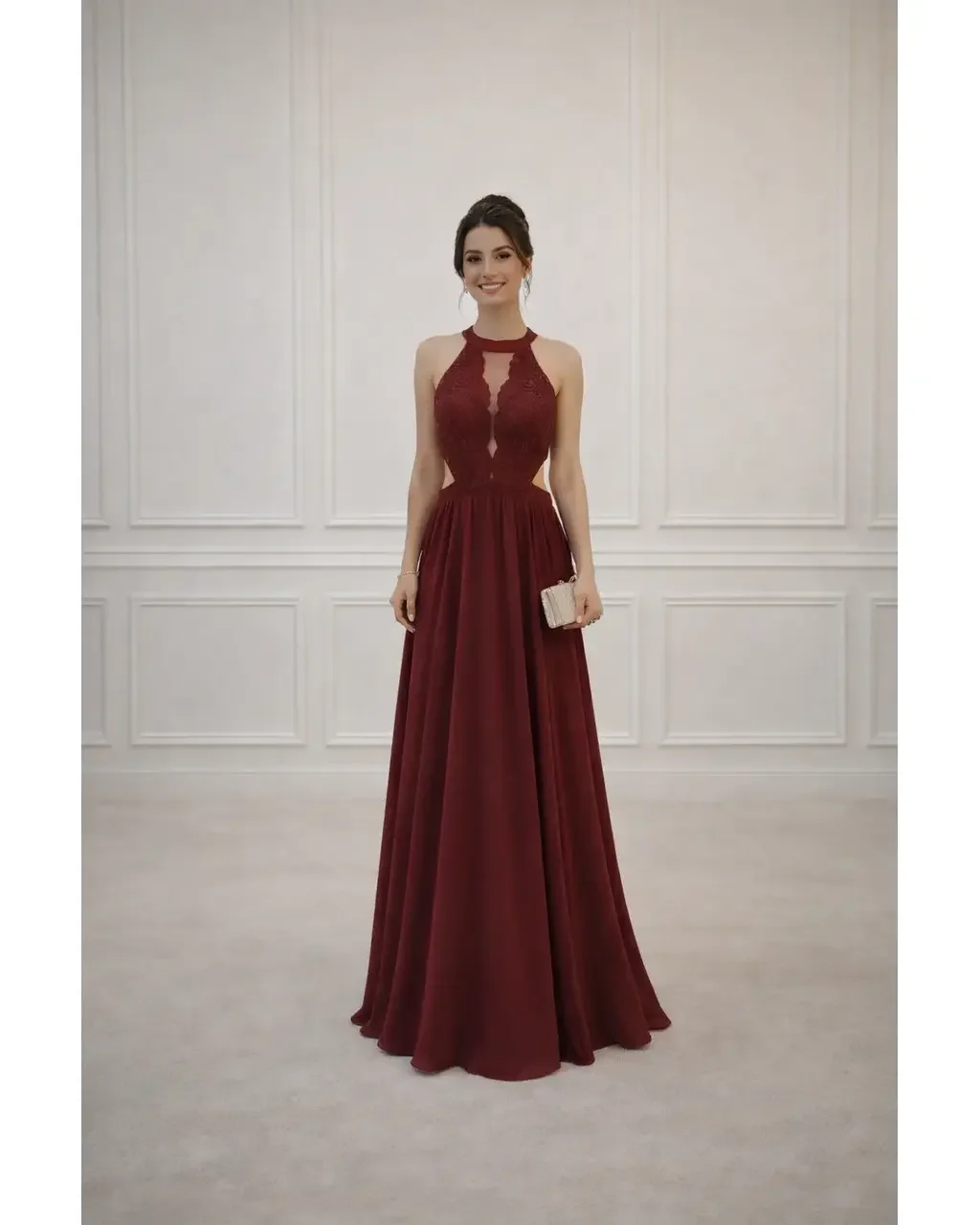 Thumbnail for Vestido Zayda Marsala 40