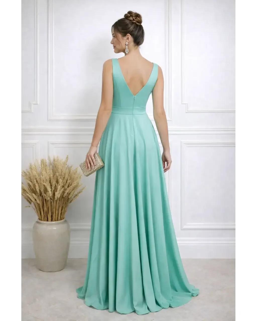 Thumbnail for Vestido Mia Verde Menta G