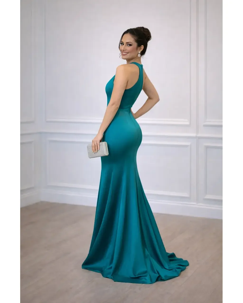 Thumbnail for Vestido Aretuza Verde P