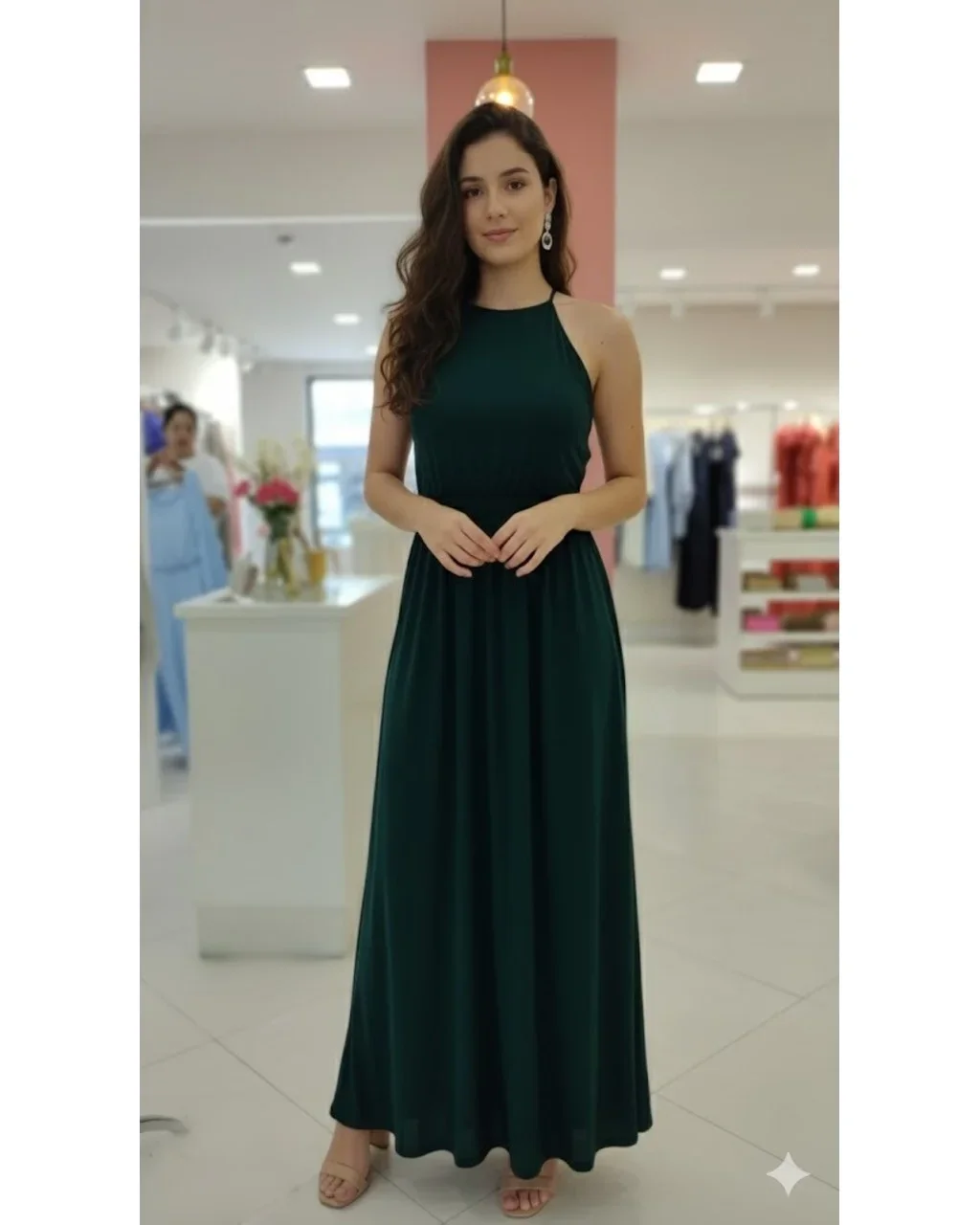 Thumbnail for Vestido Parize Verde Esmeralda P