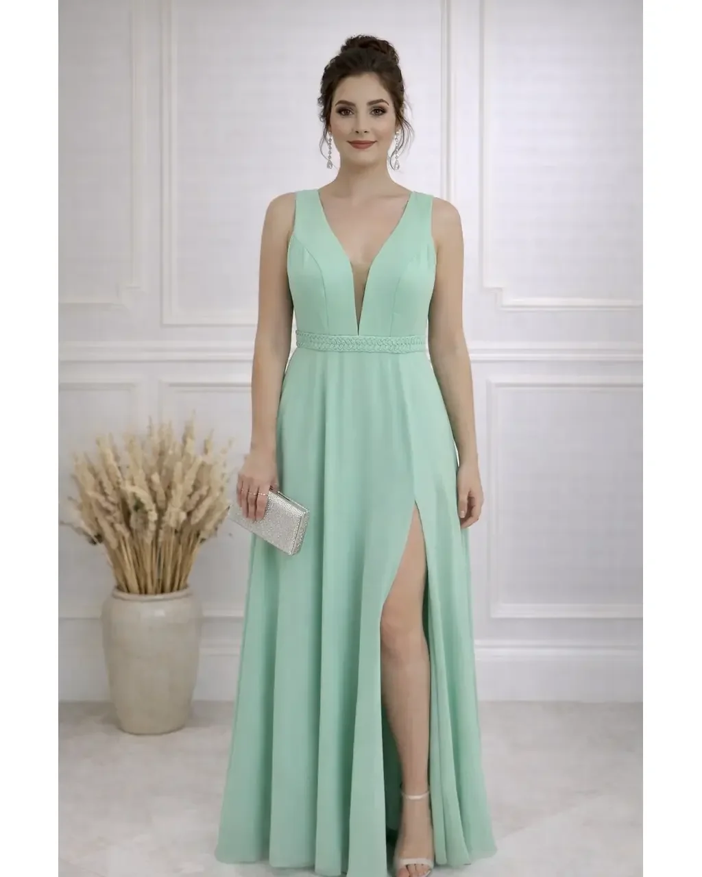 Thumbnail for Vestido Isla Verde Menta 46