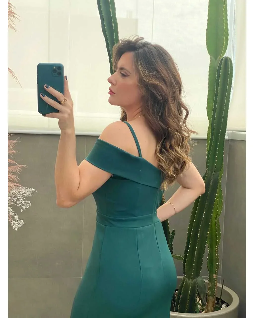 Thumbnail for Vestido Malena Verde Oliva  G