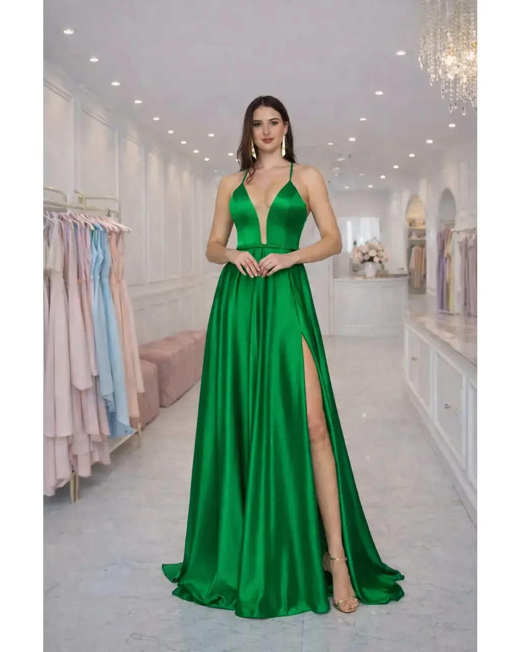 Thumbnail for Vestido Anatólia Verde Bandeira 40