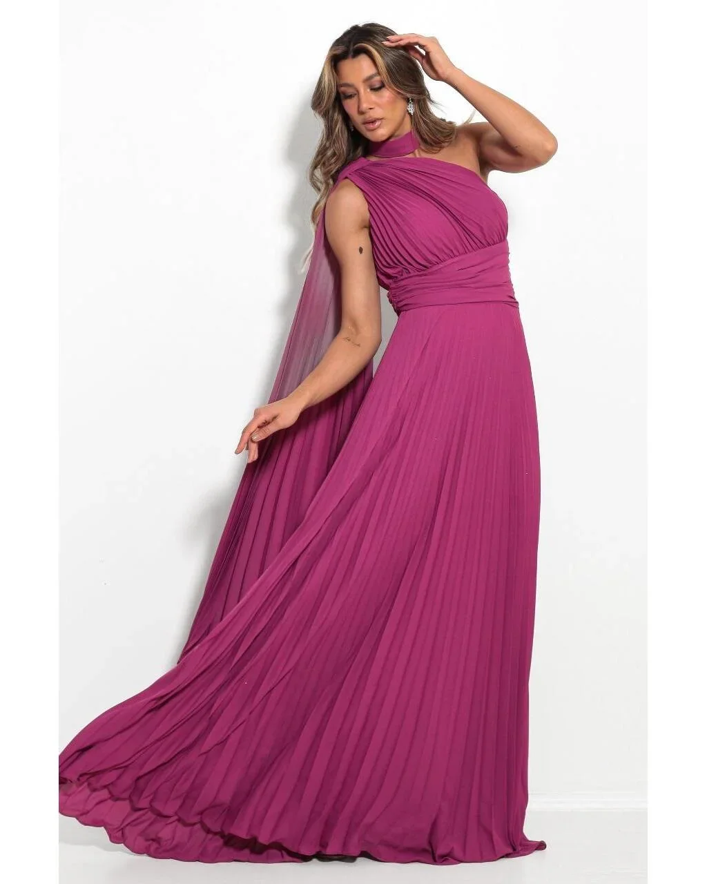 Thumbnail for Vestido Mirna Fúcsia 46