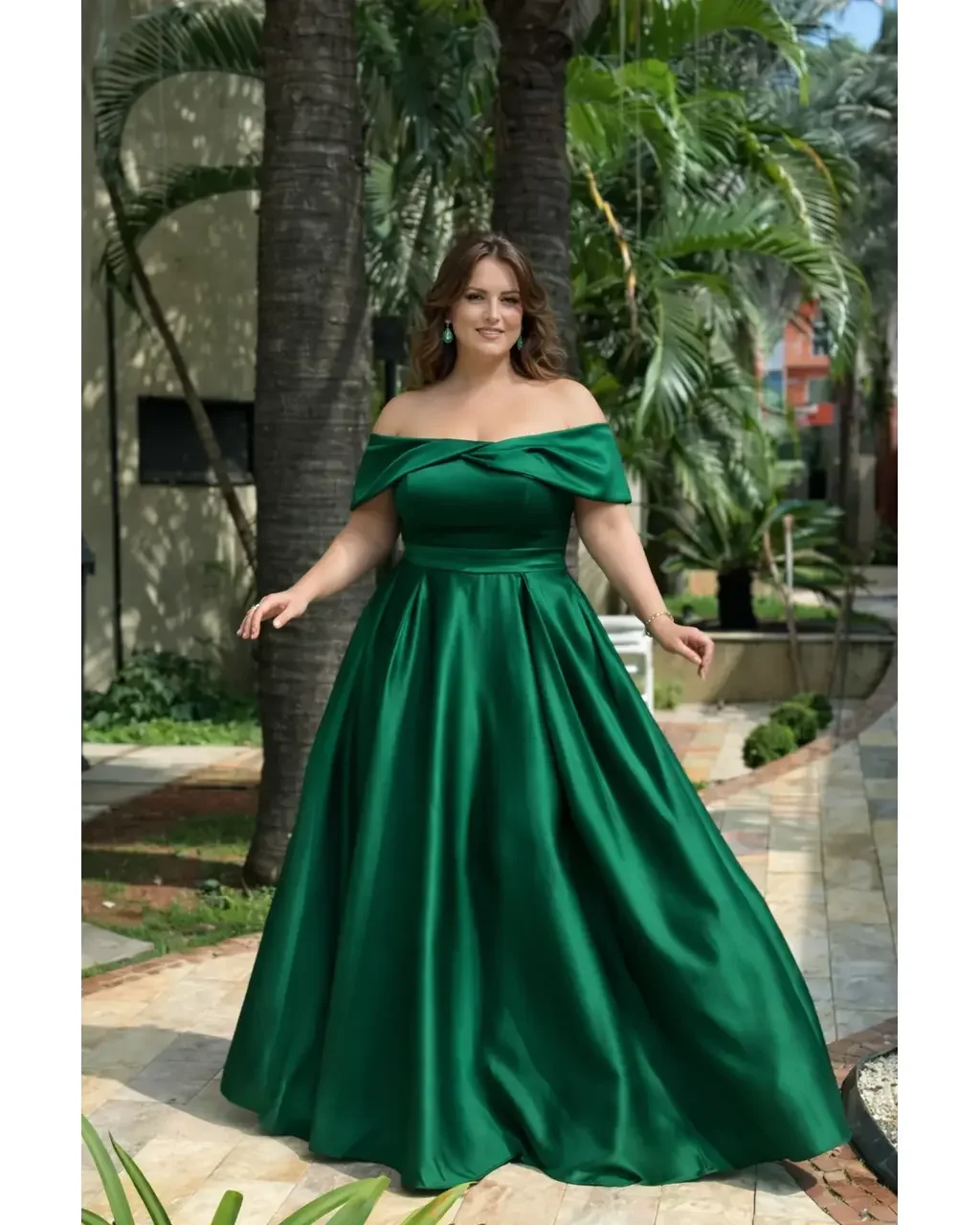 Thumbnail for Vestido Kênia Esmeralda EXG