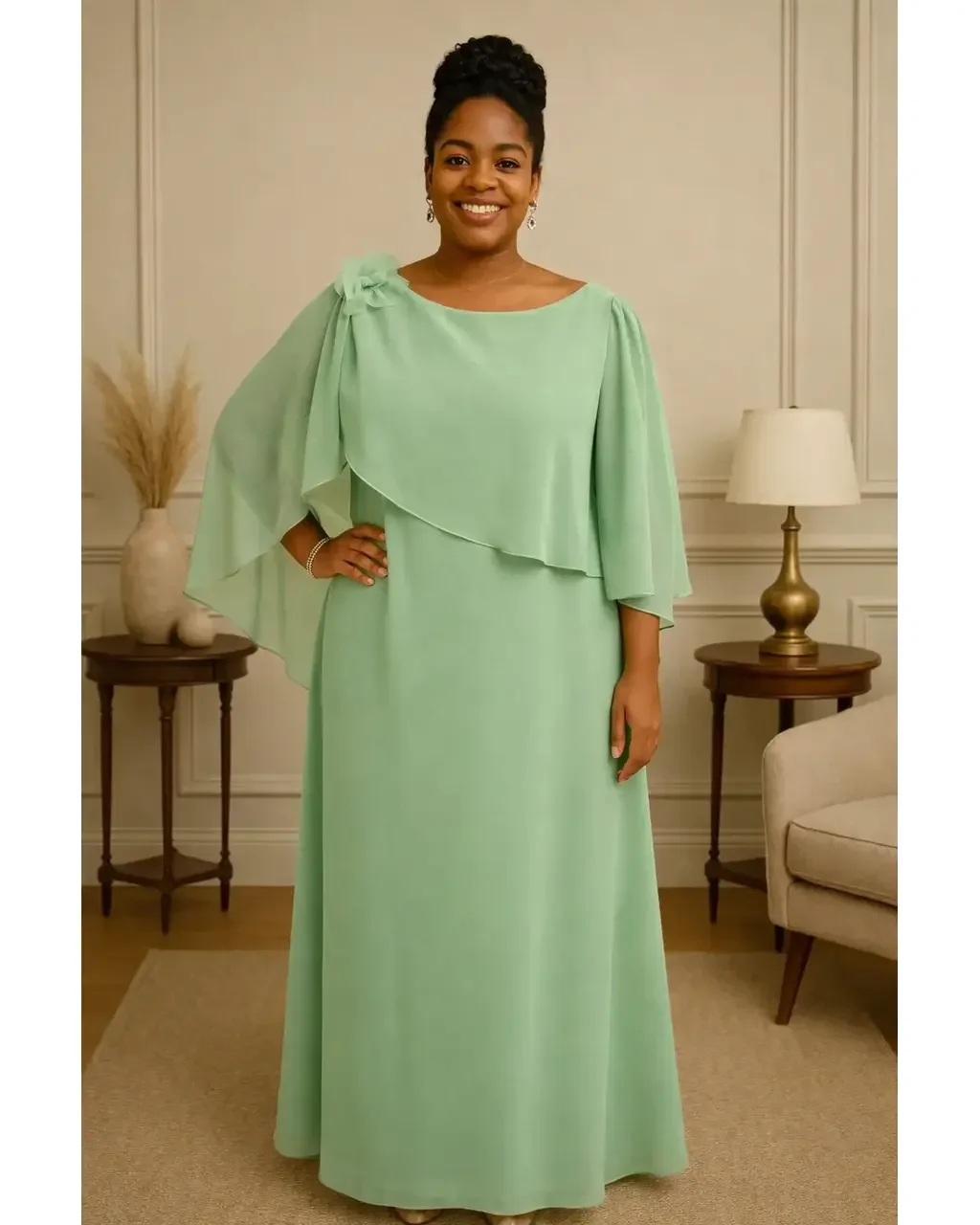 Thumbnail for Vestido Thalia Verde Menta G4