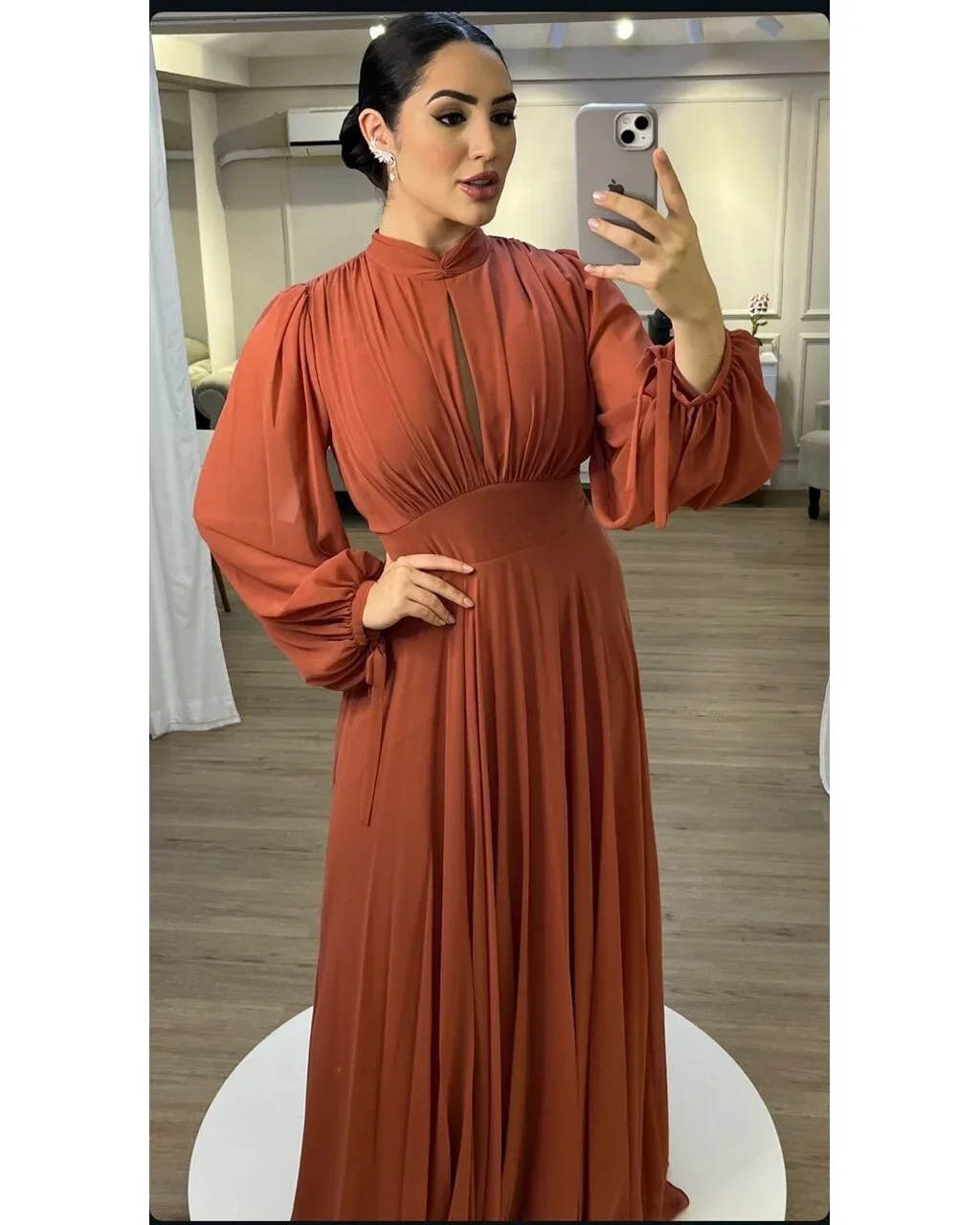 Thumbnail for Vestido Mariene Terracota 44