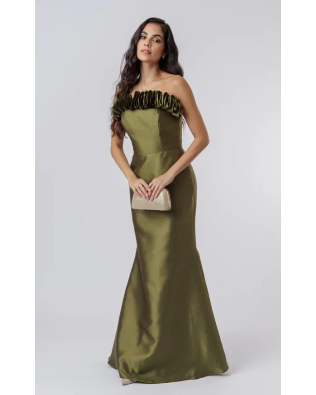 Thumbnail for Vestido Brunella Verde Oliva 42