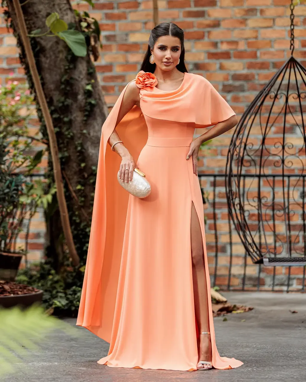 Thumbnail for Vestido Hera Laranja 50