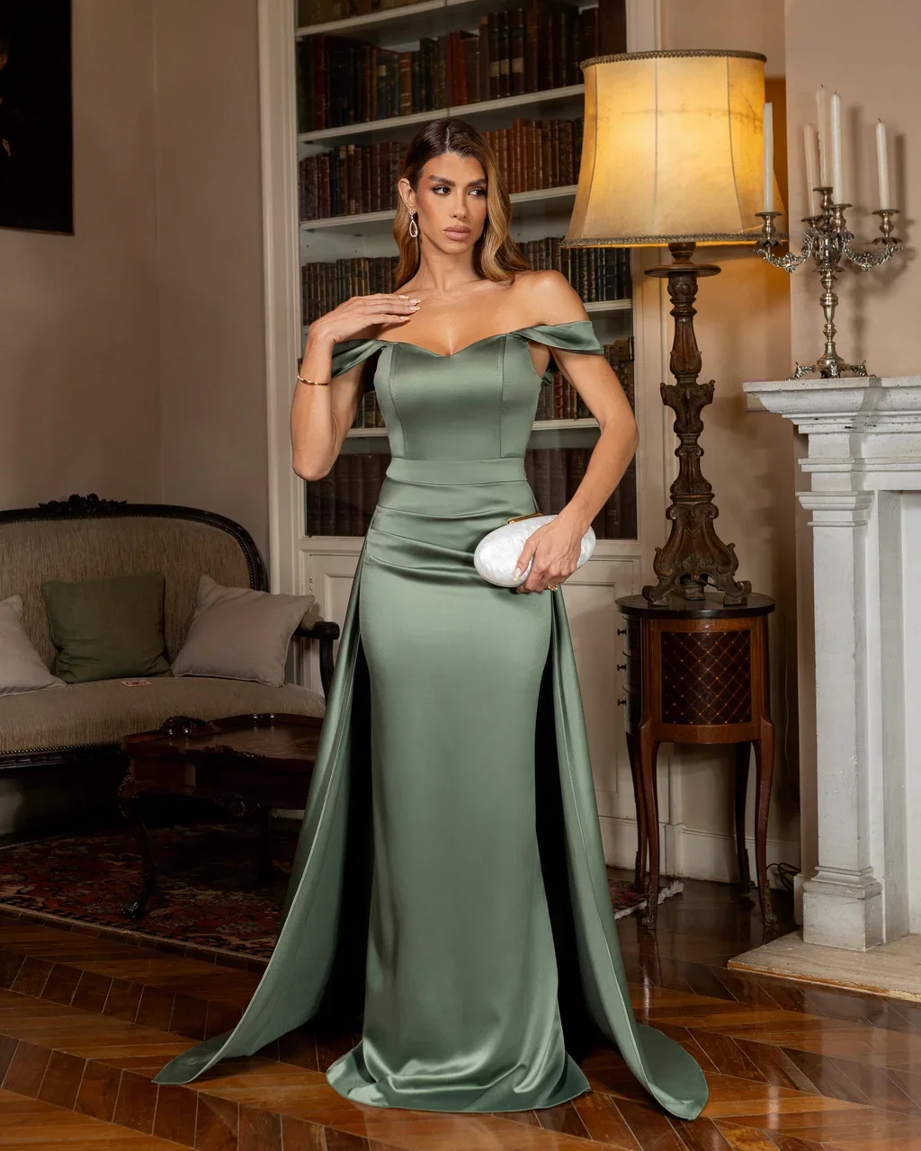 Thumbnail for Vestido Flaviany Verde Oliva G