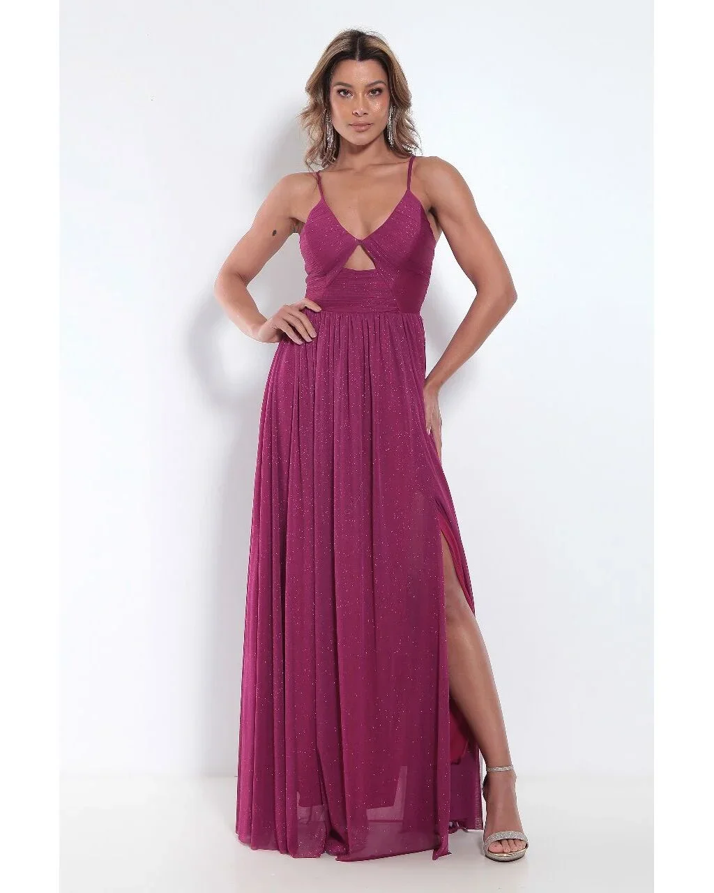 Thumbnail for Vestido Raquel Fúcsia G