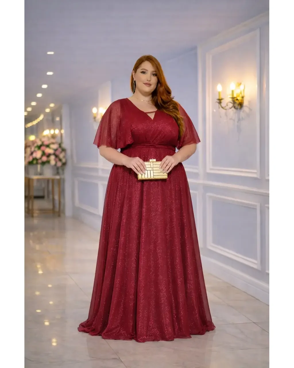 Thumbnail for Vestido Adriana Marsala 50