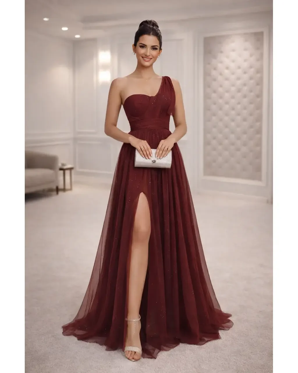 Thumbnail for Vestido Vitoria Marsala 42