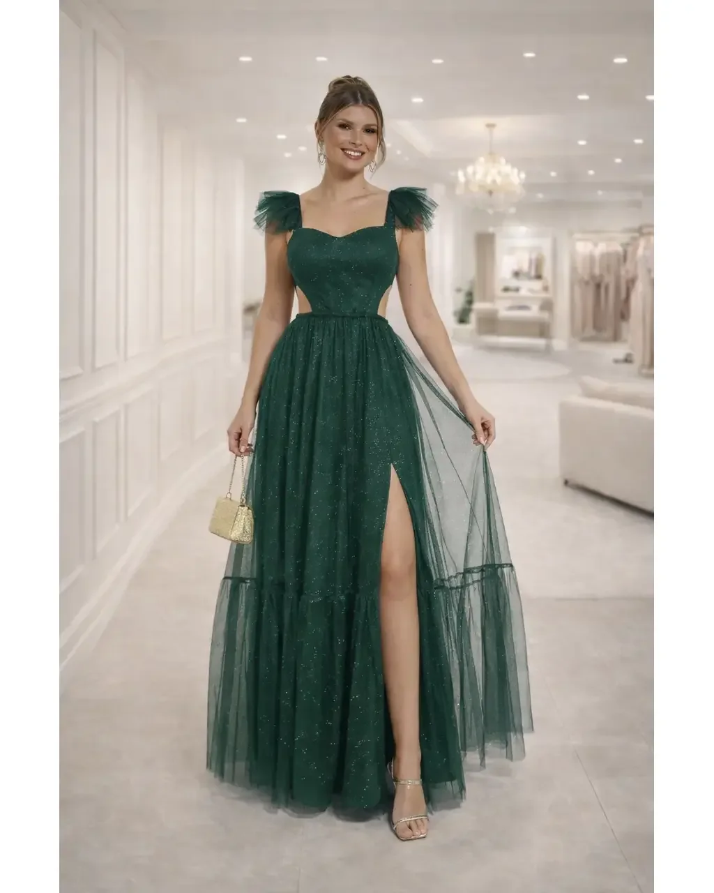 Thumbnail for Vestido Anita Esmeralda 36