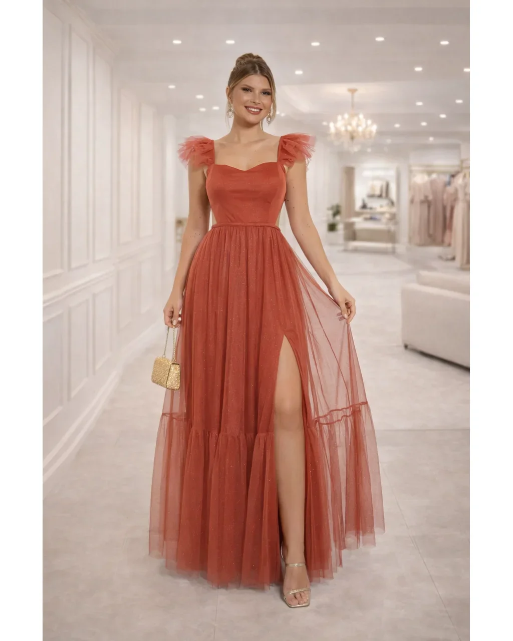 Thumbnail for Vestido Anita Terracota 38