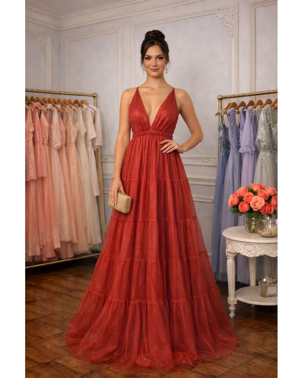 Thumbnail for Vestido Helen Terracota M