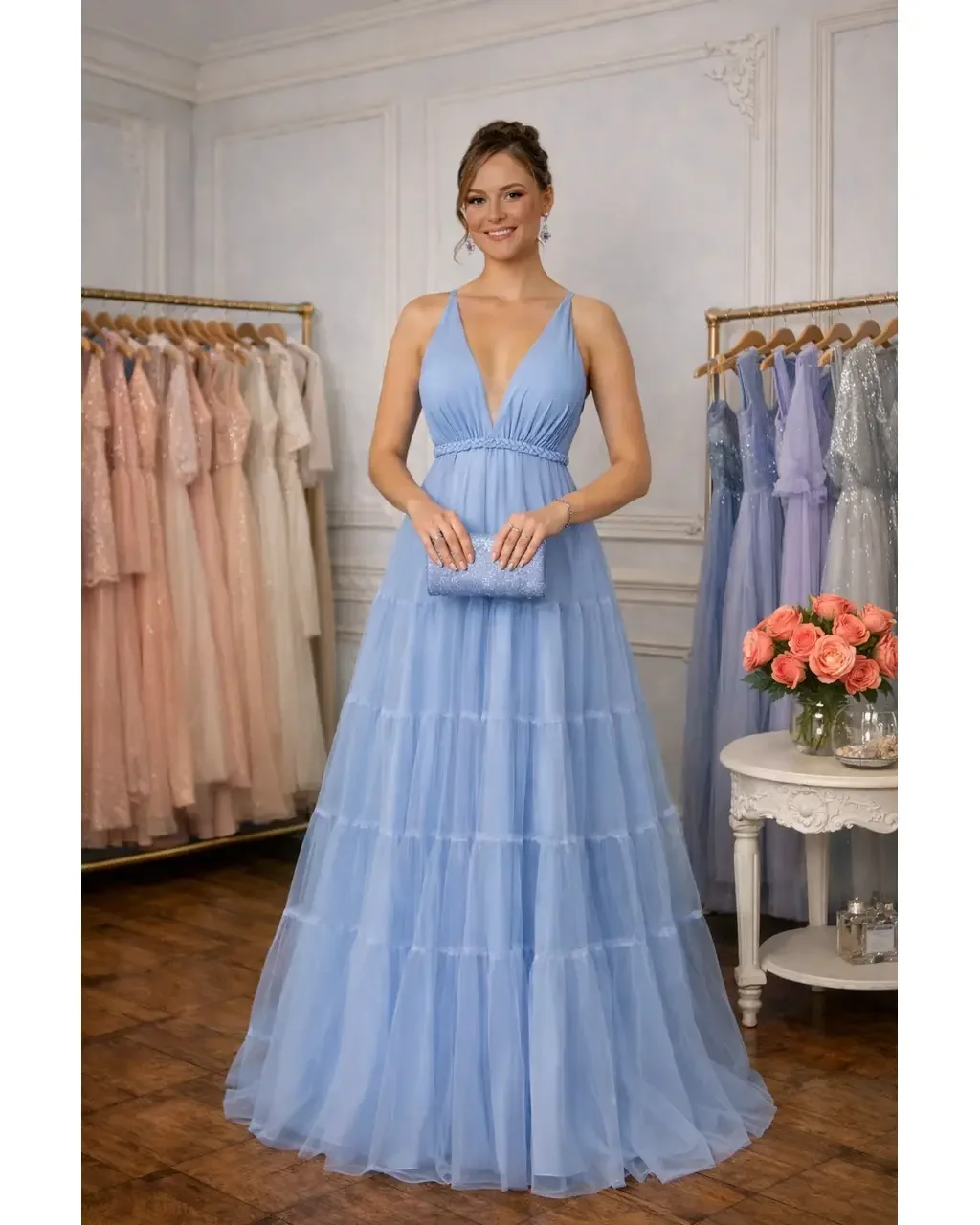 Thumbnail for Vestido Helen Azul SerenIty G