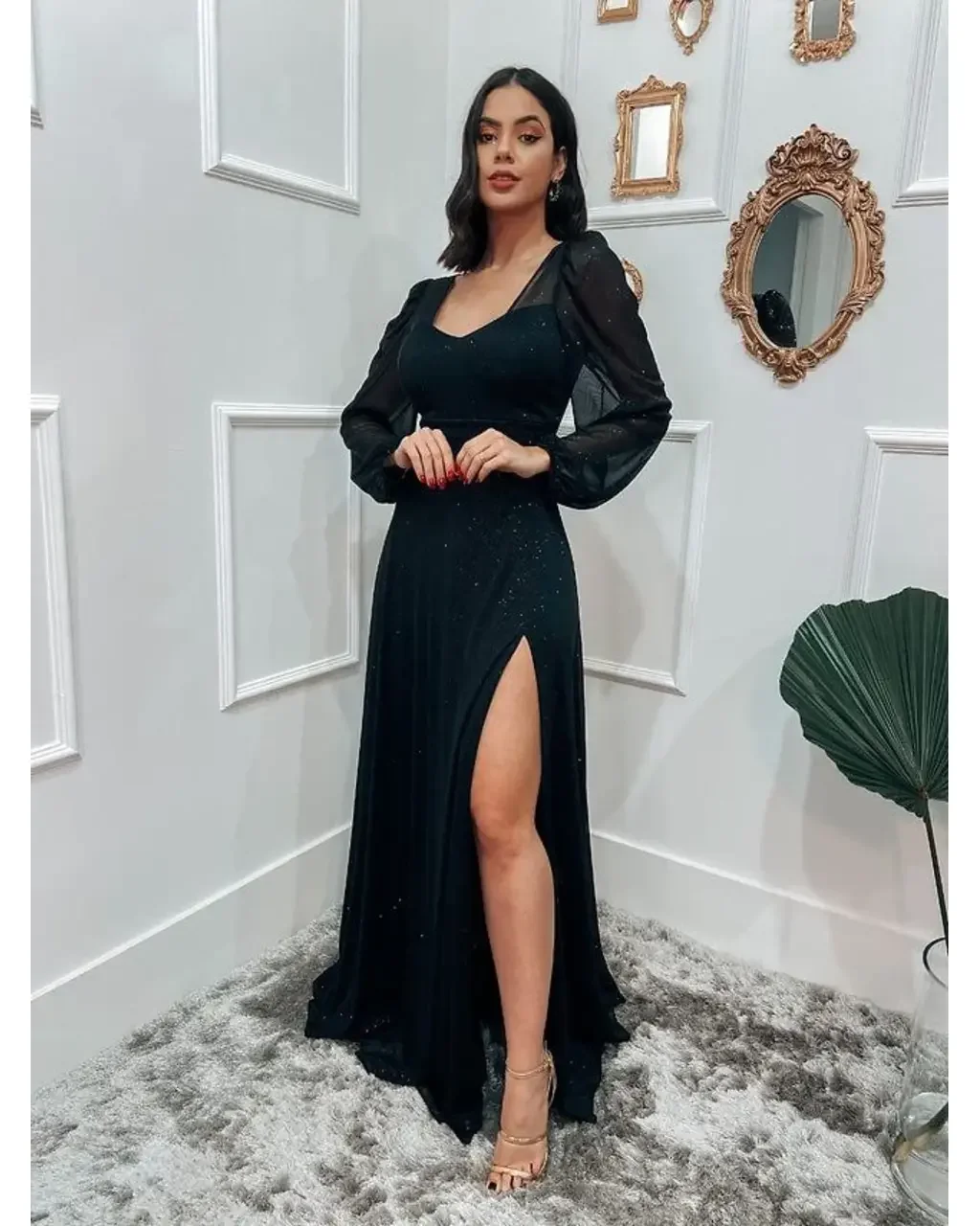 Thumbnail for Vestido Tamires Preto GG