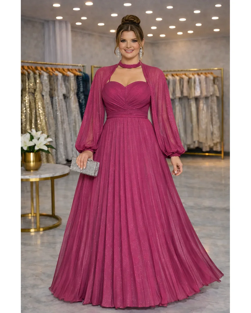 Thumbnail for Vestido Talita Fúcsia 40