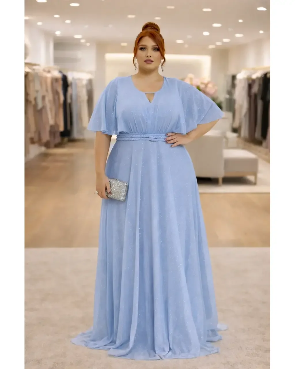 Thumbnail for Vestido Adriana Azul Serenity 50 