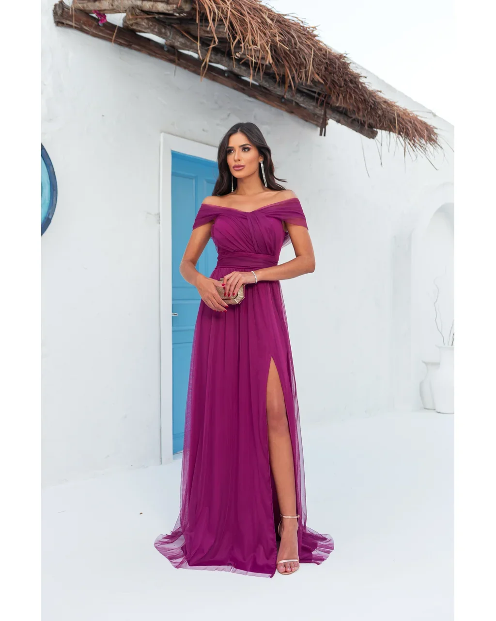 Thumbnail for Vestido Elba Fúcsia G