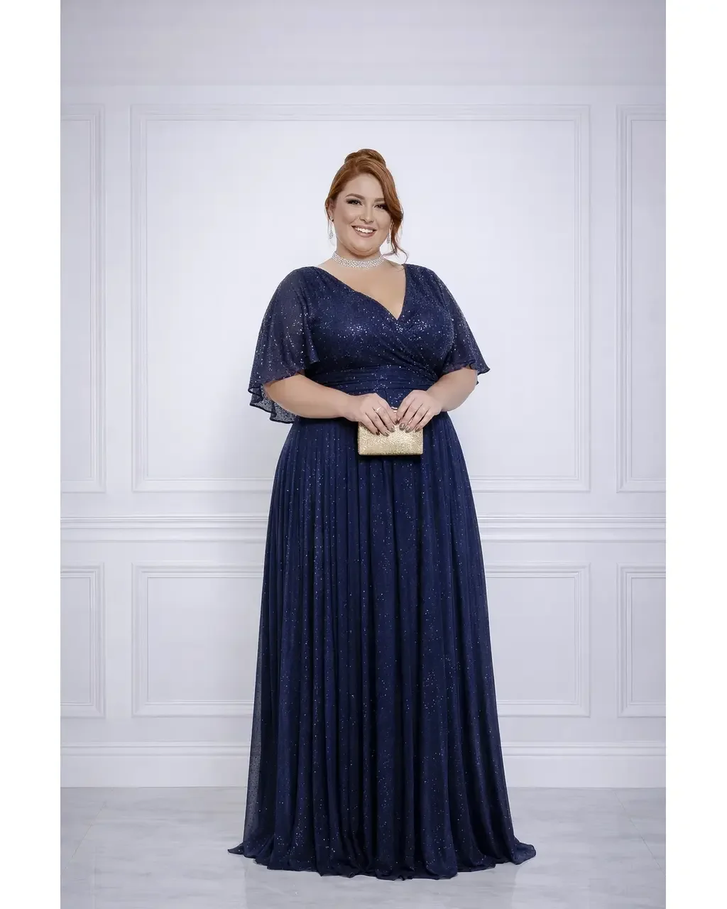 Thumbnail for Vestido Viviane Azul Marinho 50