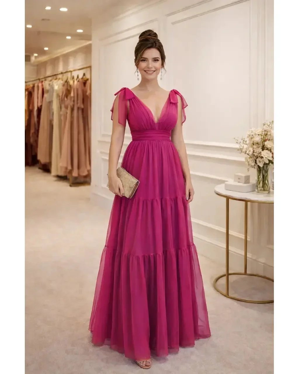 Thumbnail for Vestido Anastacia Fúcsia GG