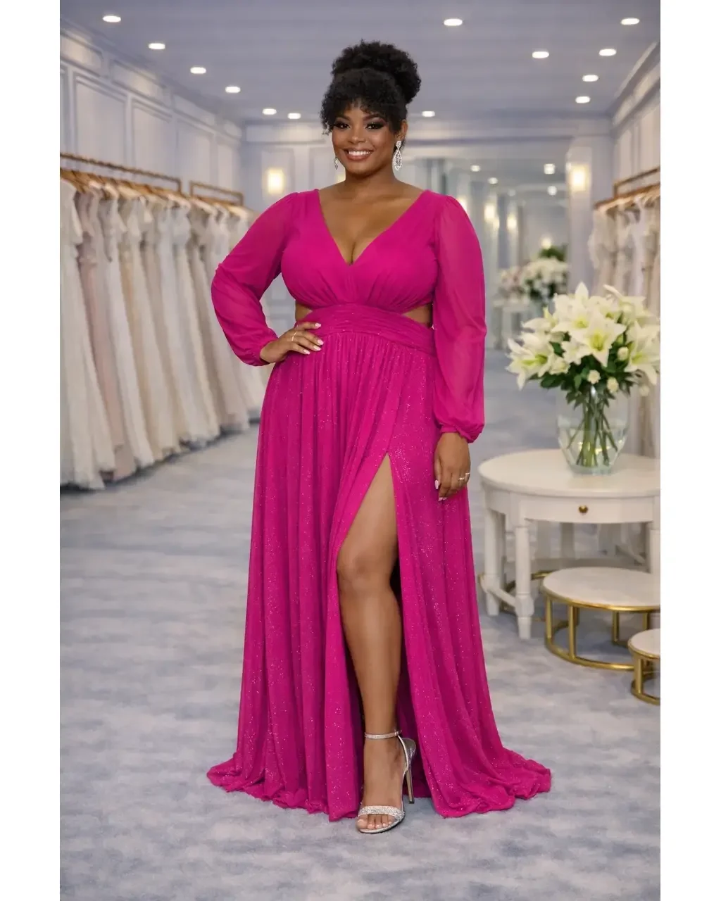 Thumbnail for Vestido Joyce Fúcsia G 