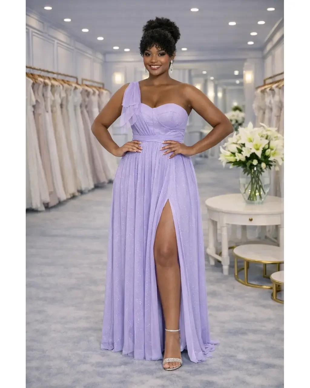 Thumbnail for Vestido Vitória Lavanda 42