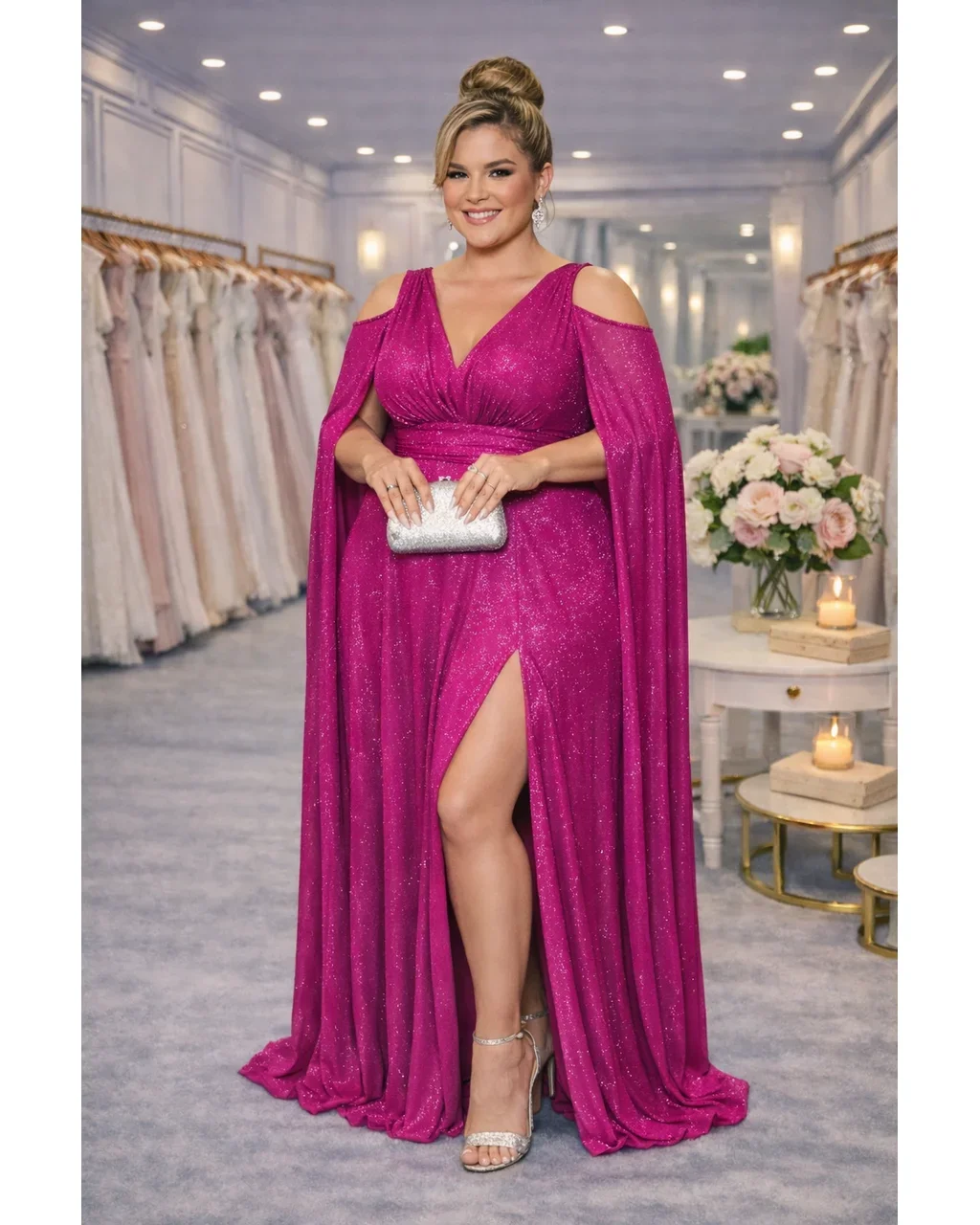 Thumbnail for Vestido Kassia Fúcsia 50