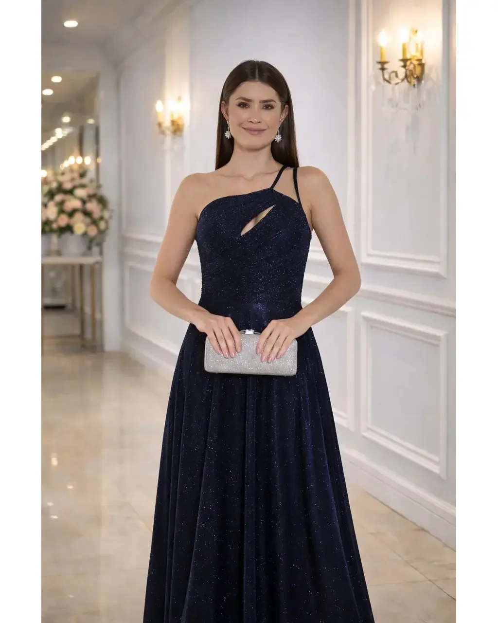 Thumbnail for Vestido Isamara  Azul Marinho 40