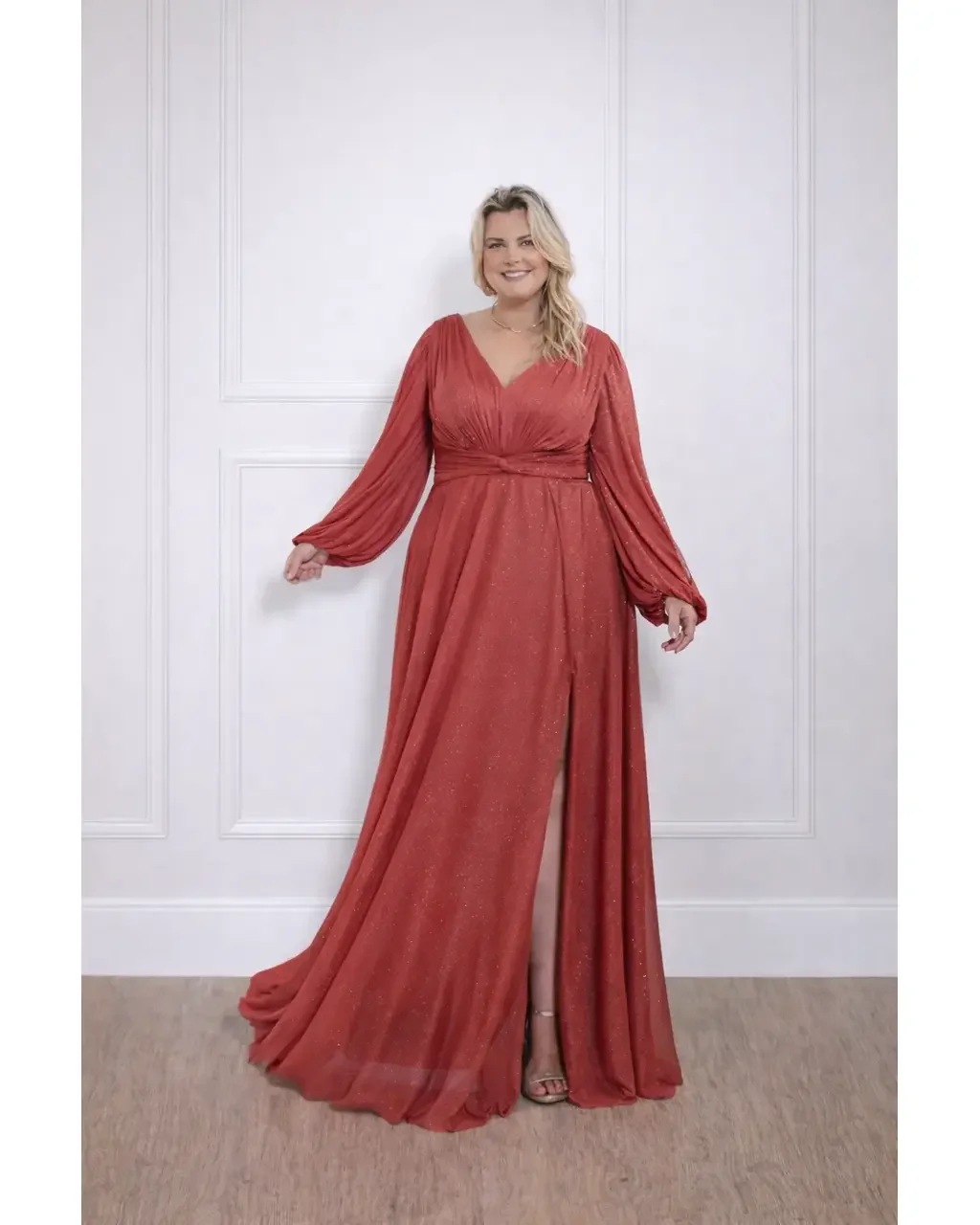 Thumbnail for Vestido Hude Terracota 54