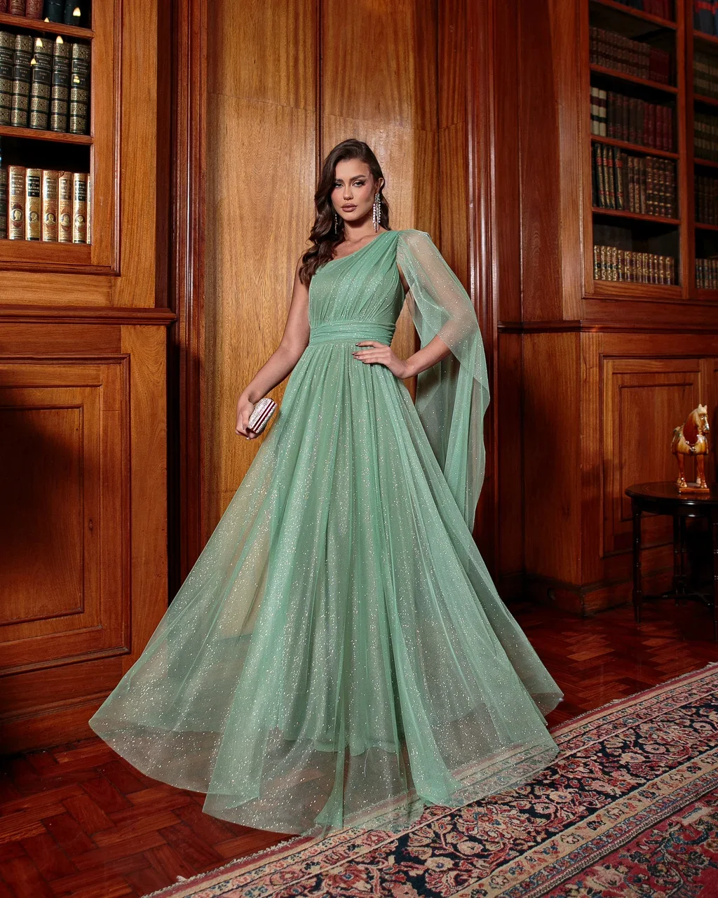 Thumbnail for Vestido Carina Verde Oliva GG