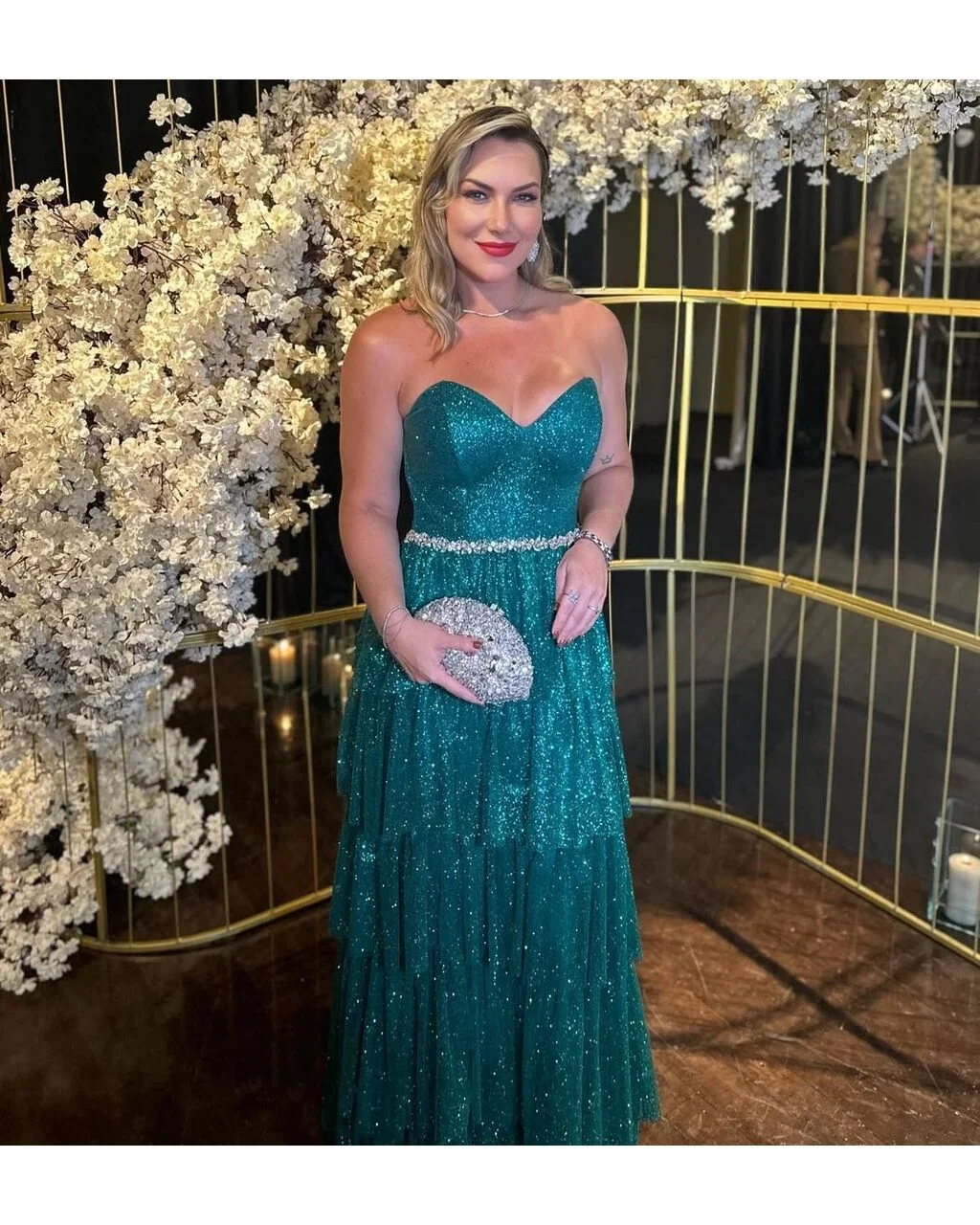 Thumbnail for Vestido Estefânia Verde Esmeralda 44