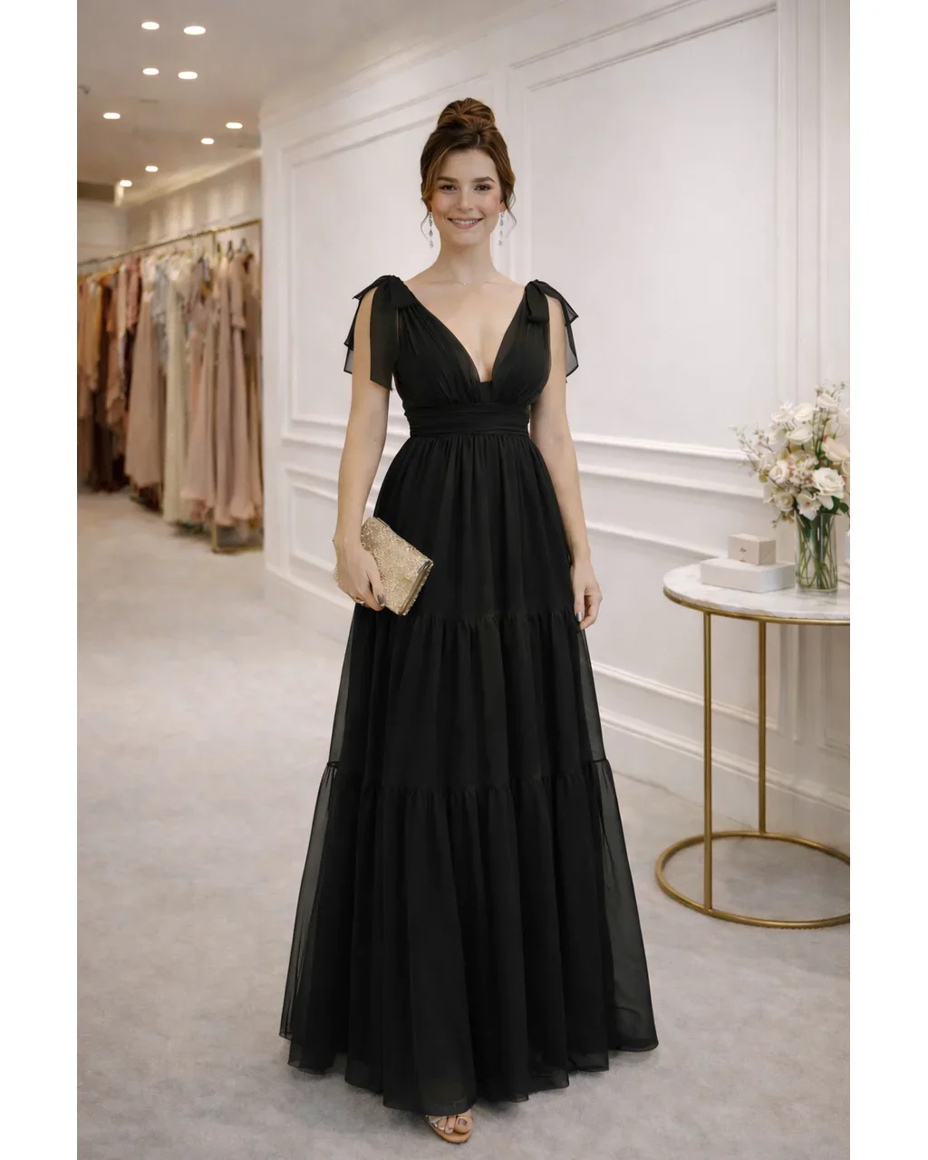 Thumbnail for Vestido Anastácia Preto M