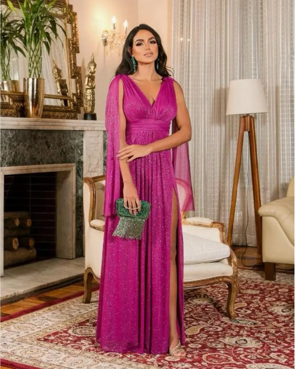 Thumbnail for Vestido Elisangela Fúcsia M