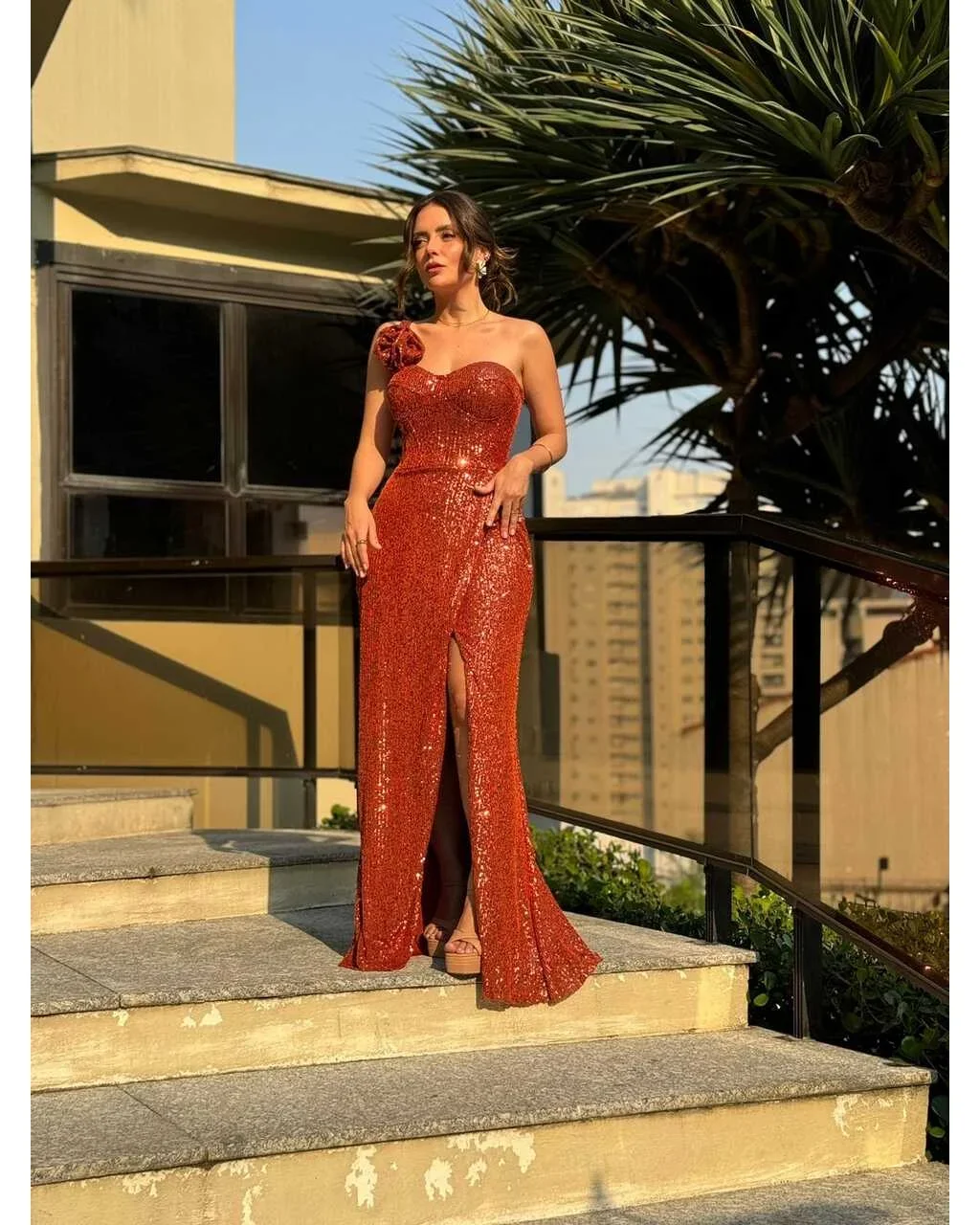 Thumbnail for Vestido Zuleide Terracota M